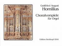 Homilius Chorale Preludes Ed. Albrecht Organ Sheet Music Songbook