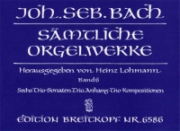 Bach Complete Organ Works Vol 6 Six Trio Sonatas Sheet Music Songbook