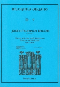 Incognita Organo Vol 09 Theme & Four Variations Sheet Music Songbook