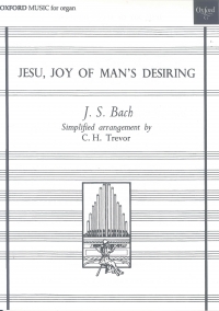 Bach Jesu Joy Of Mans Desiring Simplified Organ Sheet Music Songbook