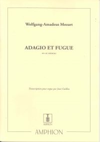 Mozart Adagio & Fugue In C Minor Guillou Organ Sheet Music Songbook