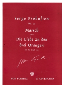 Prokofiev March From Love For 3 Oranges Op33 Organ Sheet Music Songbook