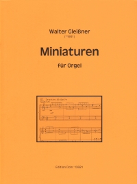 Gleissner Miniatures For Organ Sheet Music Songbook