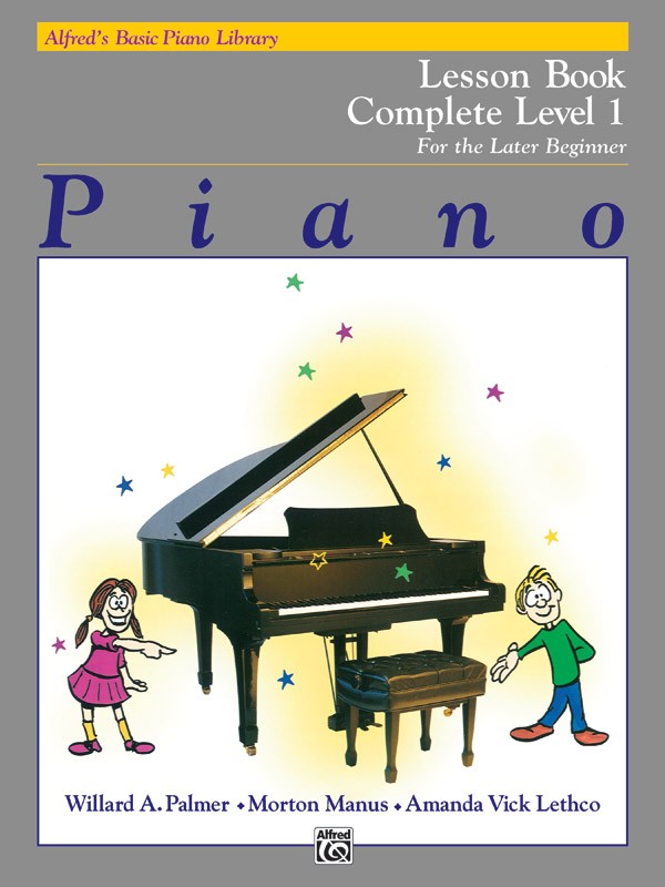 Alfred Basic Piano Lesson Book Complete Level 1 Sheet Music Songbook