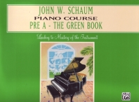 Schaum Piano Course Pre-a Green Sheet Music Songbook