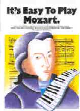 Its Easy To Play Mozart Piano Sheet Music Songbook