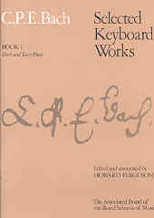 Bach Cpe Selected Keyboard Works Book 1 Piano Sheet Music Songbook