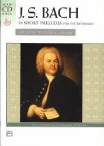 Bach Preludes (18 Short ) Palmer Book & Cd Piano Sheet Music Songbook