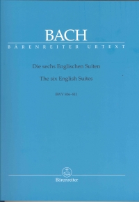 Bach English Suites Bmv 806-811 Piano Sheet Music Songbook