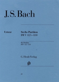 Bach Six Partitas Bwv825-830 With Fingering Piano Sheet Music Songbook