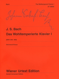 Bach Well Tempered Clavier Vol 1 Dehnhard Piano Sheet Music Songbook