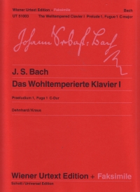 Bach Prelude 1 & Fugue 1 C Bwv 846piano Sheet Music Songbook