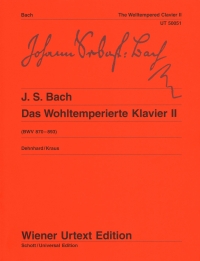 Bach Well Tempered Clavier Vol 2 Dehnhard Piano Sheet Music Songbook