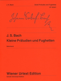 Bach Small Preludes & Fughettas Piano Sheet Music Songbook