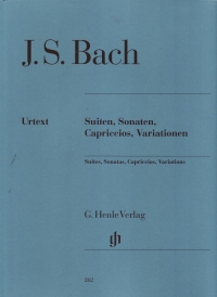 Bach Suites Sonatas Capriccios Variations Piano Pb Sheet Music Songbook