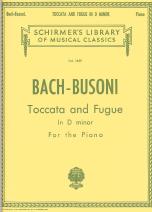 Bach Toccata & Fugue Dmin Busoni Piano Sheet Music Songbook