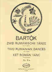 Bartok Rumanian Dances (2) Op8a Piano Sheet Music Songbook