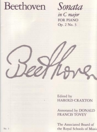 Beethoven Sonata Op2 No 3 Cmaj Piano Craxton Sheet Music Songbook