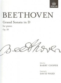 Beethoven Sonata Op28 D Grand Piano Cooper Sheet Music Songbook