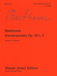Beethoven Sonatas Op49 No 1 Gmin & No 2 G Piano Sheet Music Songbook