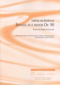 Beethoven Sonata Op90 Eminor Piano Craxton Sheet Music Songbook