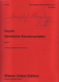 Haydn Complete Piano Sonatas 3 Landon/leisinger Sheet Music Songbook