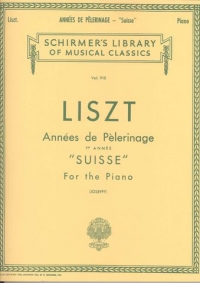 Liszt Annees De Pelerinage Bk 1 Switzerland Piano Sheet Music Songbook