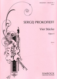 Prokofiev Four Pieces Op4 Complete Piano Sheet Music Songbook