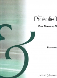 Prokofiev Four Pieces Op32 Piano Solo Sheet Music Songbook