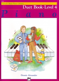 Alfred Basic Piano Duet Book Level 4 Sheet Music Songbook