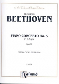 Beethoven Concerto No 5 Op73 Eb (emperor) 2 Pianos Sheet Music Songbook