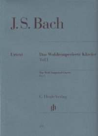 Bach Well Tempered Clavier Pt1 Without Fingering Sheet Music Songbook