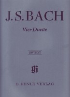 Bach Duets (4) Bwv 802-805 Piano With Fingering Sheet Music Songbook