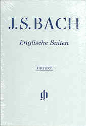 Bach English Suites Complete Hardback Piano Sheet Music Songbook