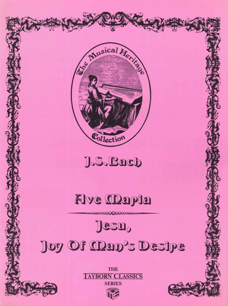 Bach Ave Maria/jesu Joy Of Mans Desire Piano Sheet Music Songbook