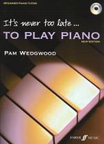 Its Never Too Late To Play Piano (tutor) Book/cd Sheet Music Songbook
