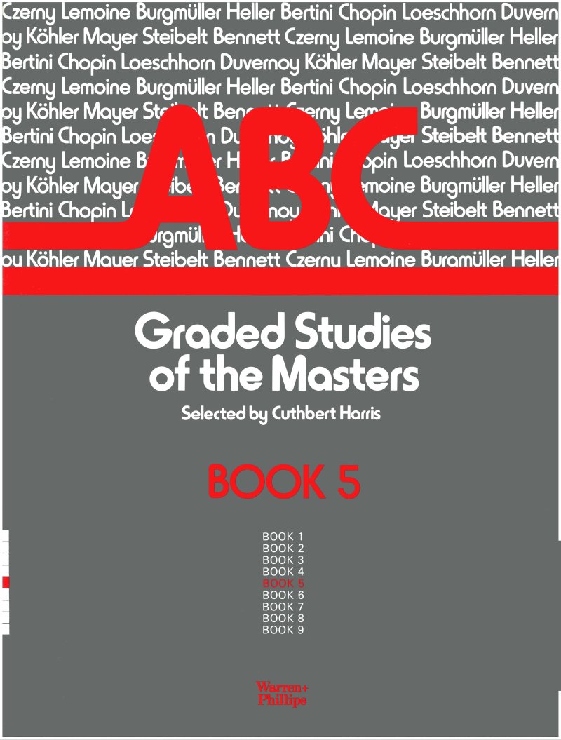 Abc Graded Studies Of The Masters Bk5 Harris Piano Sheet Music Songbook
