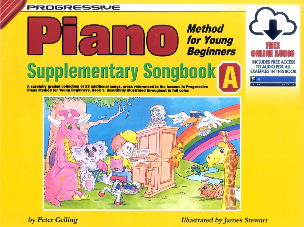 Progressive Piano Young Beg Supp Songbk A + Online Sheet Music Songbook