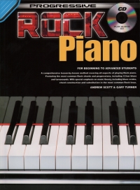Progressive Rock Piano Book & Cd Sheet Music Songbook