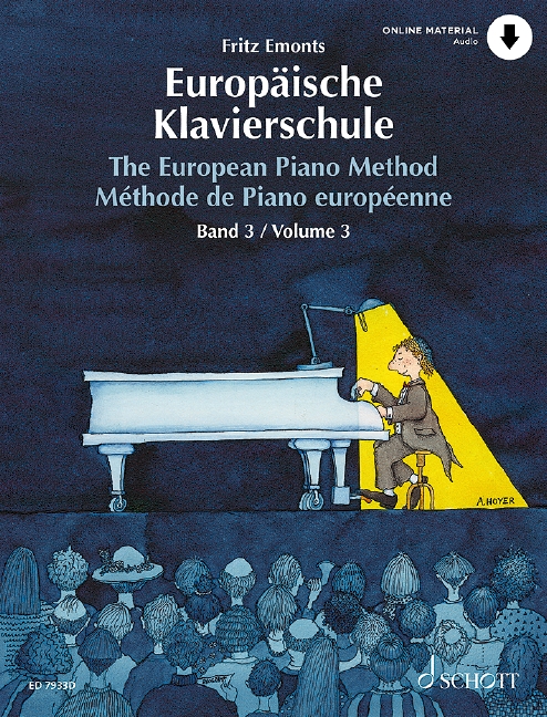 European Piano Method Vol 3 Emonts Ger/eng/fr Sheet Music Songbook
