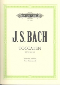 Bach Toccatas (4) Bwv910-916 Piano Sheet Music Songbook