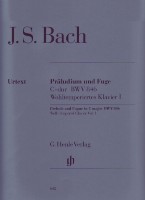 Bach Prelude & Fugue C Bwv846 Piano With Fingering Sheet Music Songbook