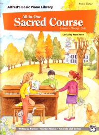 Alfred Basic Piano All-in-one Sacred Course 3 Sheet Music Songbook