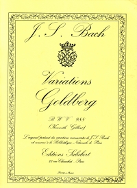 Bach Goldberg Variations Bwv988 Piano Sheet Music Songbook