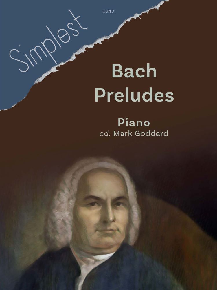 Bach Simplest Bach Preludes Piano Sheet Music Songbook