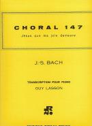 Bach Choral 147 (jesus Que Ma Joie Demeure) Lasson Sheet Music Songbook