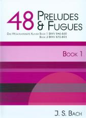 Bach Preludes & Fugues (48) Bk 1 Bwv846-869 Piano Sheet Music Songbook