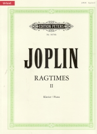 Joplin Ragtimes For Piano Vol 2 (klemm) Sheet Music Songbook