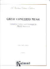 Great Concerto Music Piano Sheet Music Songbook