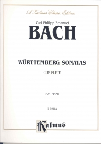 Bach Cpe Wurttenburg Sonatas Complete Piano Sheet Music Songbook